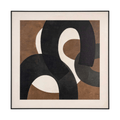 Euphoria Brown Left wall art features sculptural texture and flowing organic lines, bringing warmth and depth to modern interiors.