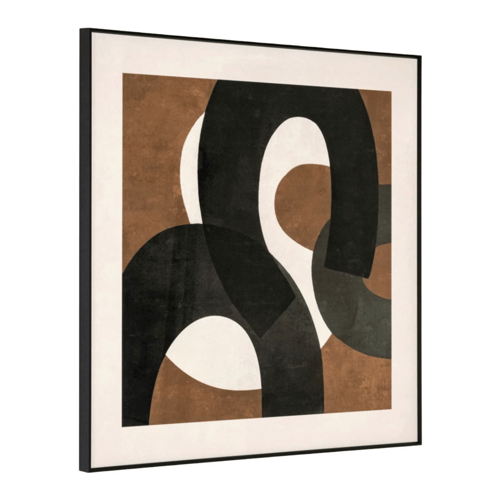 Euphoria Brown Left wall art features sculptural texture and flowing organic lines, bringing warmth and depth to modern interiors.