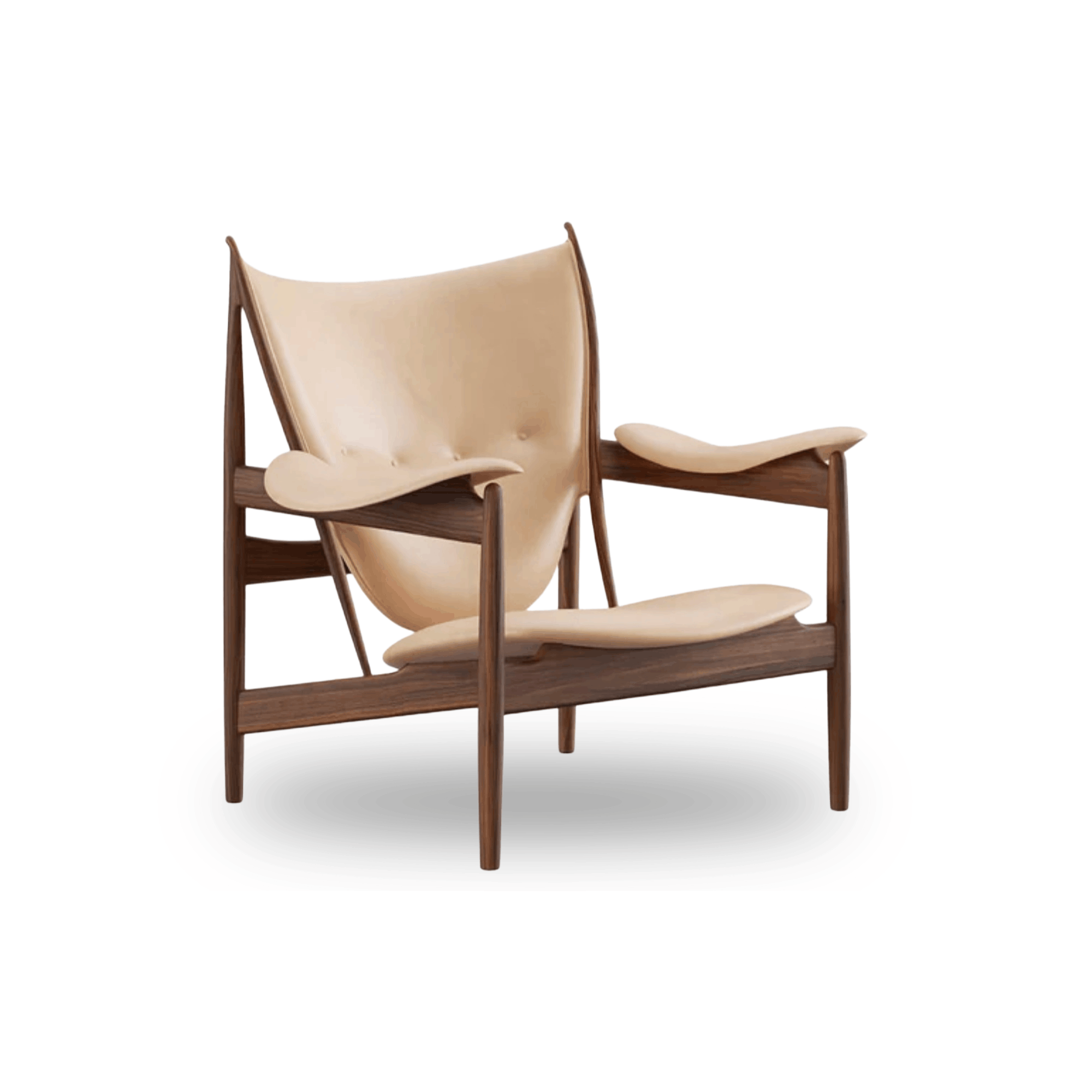 Designed by Finn Juhl, the Chieftain Chair features a solid oak frame, luxurious upholstery, and one of the most celebrated forms in Scandinavian furniture design.