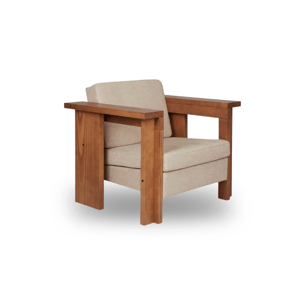 Designed by Nikolaj Lorentz Mentze, the Frama Symmetry Chair features a solid ash frame, natural materials, and refined Nordic styling.