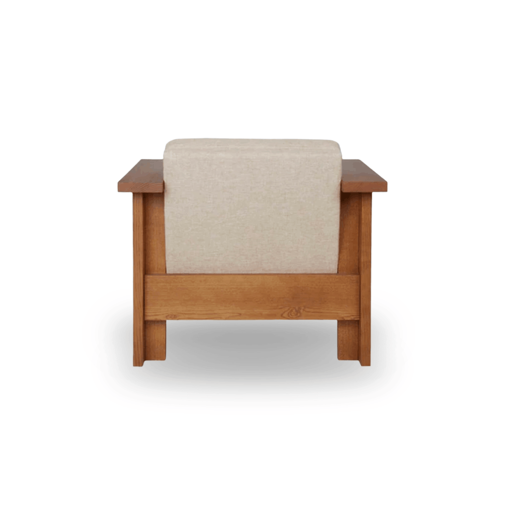 Designed by Nikolaj Lorentz Mentze, the Frama Symmetry Chair features a solid ash frame, natural materials, and refined Nordic styling.
