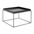 HAY Tray Coffee Table with removable square tray top and slim metal frame.