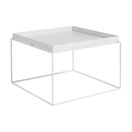 HAY Tray Coffee Table with removable square tray top and slim metal frame.