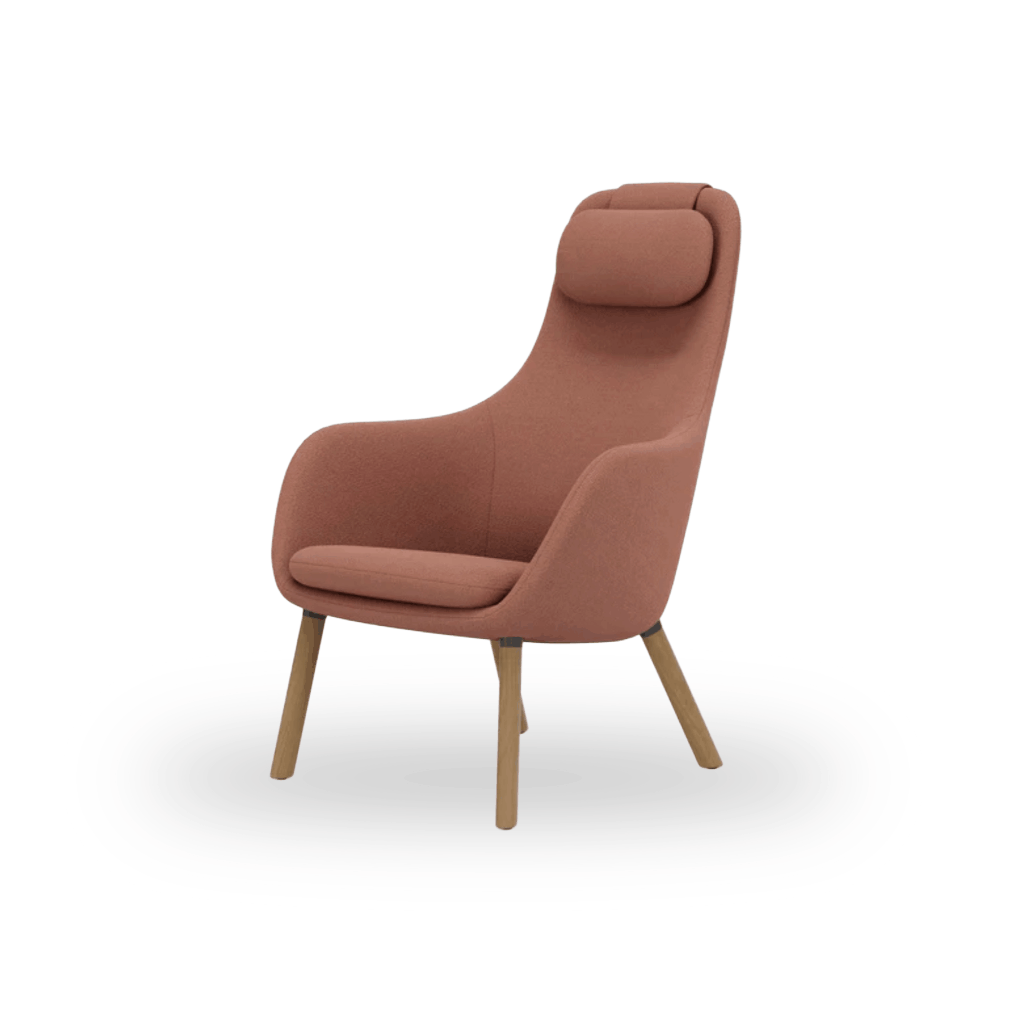Designed by Jasper Morrison, the Vitra HAL Lounge Chair features a sculpted silhouette, loose seat cushion, and exceptional comfort.